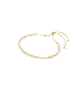 SHASHI - Diamond Tennis Women's Adjustable Crystal Bracelet Gold