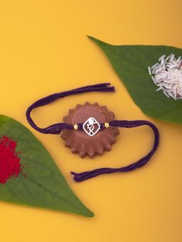 Praavy - Intricately Designed 925 Sterling Silver Lord Krishna Rakhi