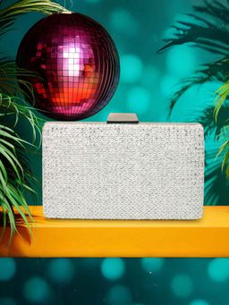Mochi - Women Silver Party Clutch