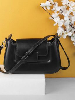 Mochi - Women Black Solid Sling Bag