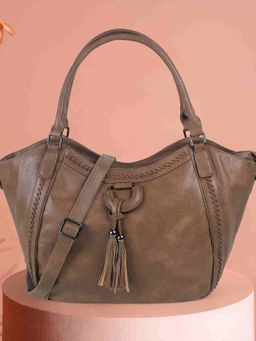 Metro - Women Beige Handbag with Detachable Strap