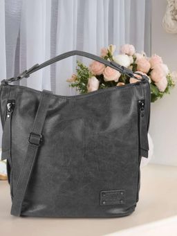 Mochi - Women Grey Solid Shoulder Bag