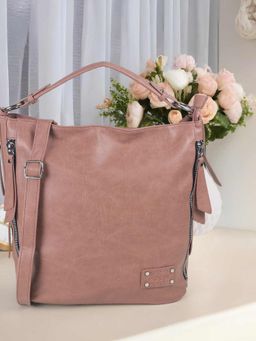 Mochi - Women Light Pink Solid Shoulder Bag