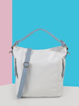 Mochi - Women White Soft Body Solid Shoulder Bag