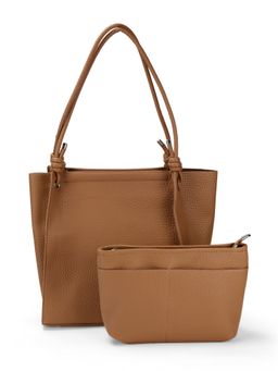 Mochi - Women Khaki Tote Bag with Pouch