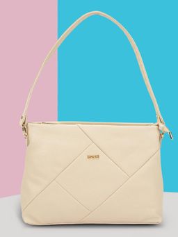 Mochi - Women Cream Solid Shoulder Bag