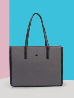 Mochi - Women Grey Solid Tote Bag