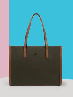 Mochi - Women Olive Solid Tote Bag