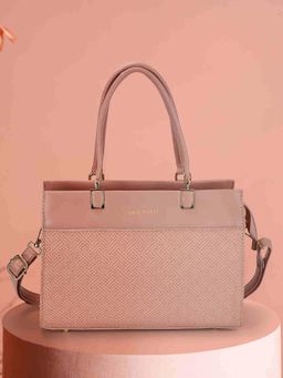 Metro - Women Peach Satchel Bag with Detachable Strap