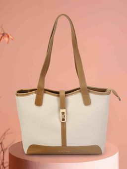 Metro - Women Beige Tote Bag