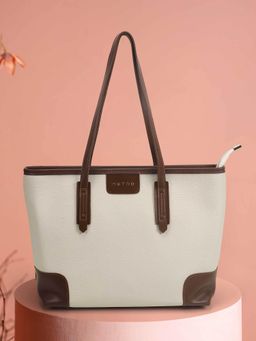 Metro - Women Off White Tote Bag