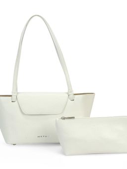 Metro - Women White Shoulder Bag with Pouch