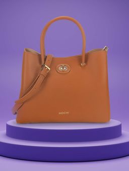 Mochi - Women Tan Handbag with Detachable Strap