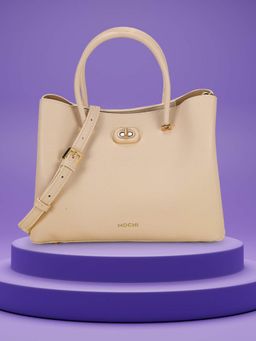 Mochi - Women Off White Handbag with Detachable Strap