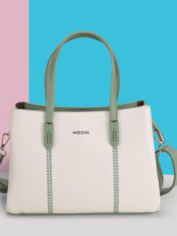 Mochi - Women White Tote Bag with Detachable Strap