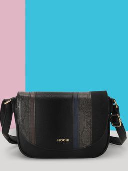 Mochi - Women Black Textured Sling Bag