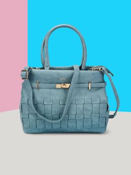 Mochi - Women Blue Handbag with Detachable Strap