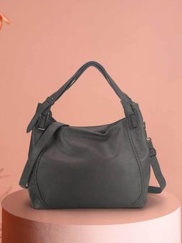 Metro - Women Grey Shoulder Bag with Detachable Strap