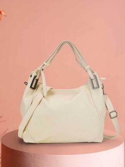 Metro - Women Off White Shoulder Bag with Detachable Strap