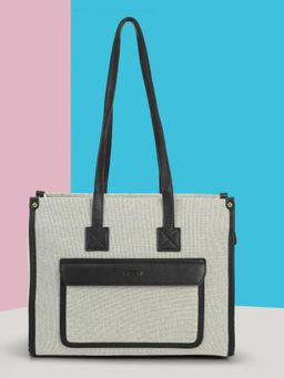 Mochi - Women Black Textured Tote Bag