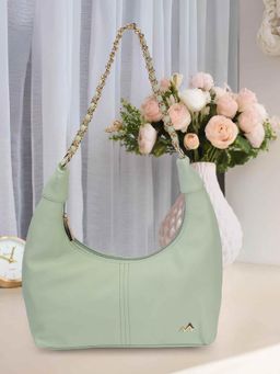 Metro - Women Green Solid Shoulder Bag