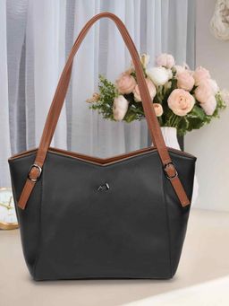 Metro - Women Black Faux Leather Shoulder Bag