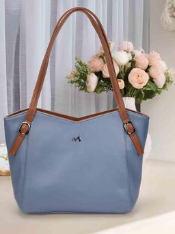 Metro - Women Blue Faux Leather Shoulder Bag