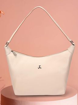 Mochi - Women Off White-Tan Colorblock Handbag
