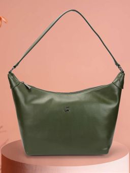 Mochi - Women Olive-Black Colorblock Handbag
