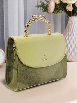 Mochi - Women Green Handbag with Detachable Strap