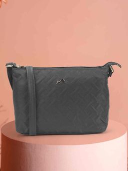 Metro - Women Grey Soft Body Zipper Sling Bag