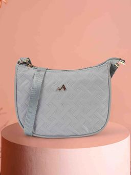 Metro - Women Grey Soft Body Zipper Sling Bag