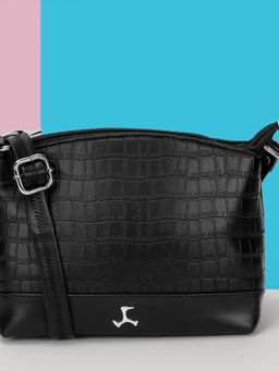 Mochi - Women Black Textured Sling Bag