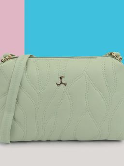 Mochi - Women Green Quilted Sling Bag