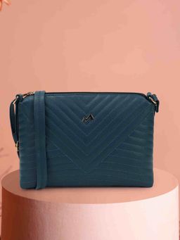 Metro - Women Navy Blue Quilted Sling Bag