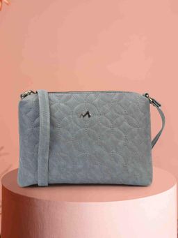 Metro - Women Grey Soft Body Zipper Sling Bag