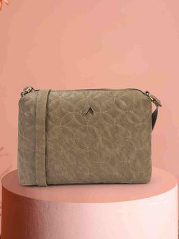 Metro - Women Olive Soft Body Zipper Sling Bag