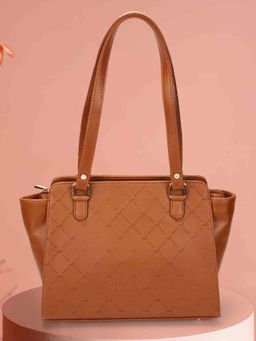 Metro - Women Tan Faux Leather Shoulder Bag