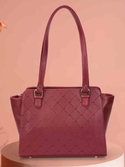 Metro - Women Maroon Faux Leather Shoulder Bag