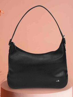 Metro - Women Black Solid Shoulder Bag