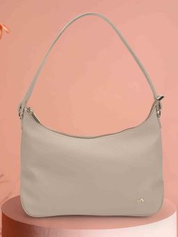 Metro - Women Beige Solid Shoulder Bag