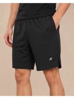 Alcis - Black Men Active Brief-Lined Training Shorts
