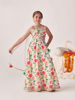 PSPeaches - Girls Ready to Wear Lehenga & Blouse With Dupatta Multi-Color (Set of 3)