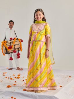 PSPeaches - Girls Ready to Wear Lehenga & Blouse With Dupatta Multi-Color (Set of 3)