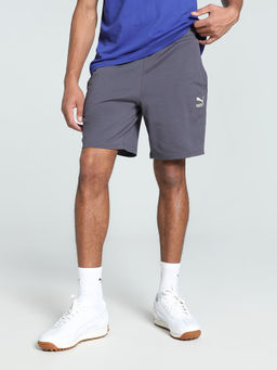 Puma - Classics 8 Men Grey Regular Fit Shorts