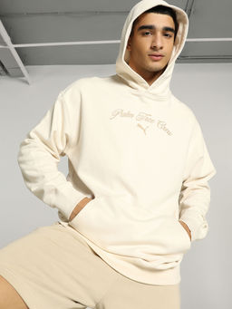 Puma - X Palm Tree Crew Men Cream Graphic Hoodie