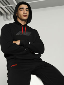 Puma - F1 Motorsport Men Black Logo Graphic Hoodie