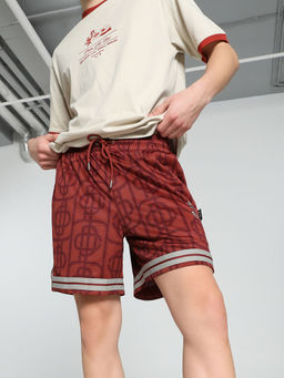 Puma - x PALM TREE CREW All-Over Print Mesh Men Rust Relaxed Fit Shorts