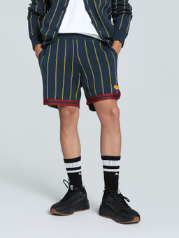 Puma - Hoops x Polar Express Men Blue Relaxed Fit Basketball Shorts