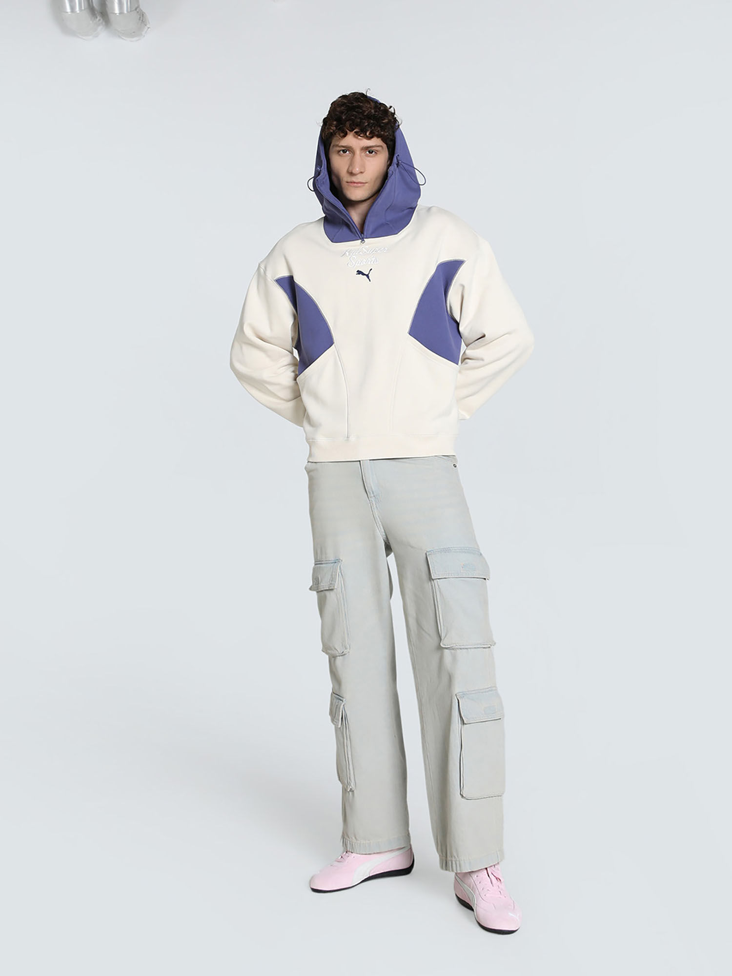 Buy Puma x KIDSUPER Progressive Men White Oversized Hoodie (XS) Online